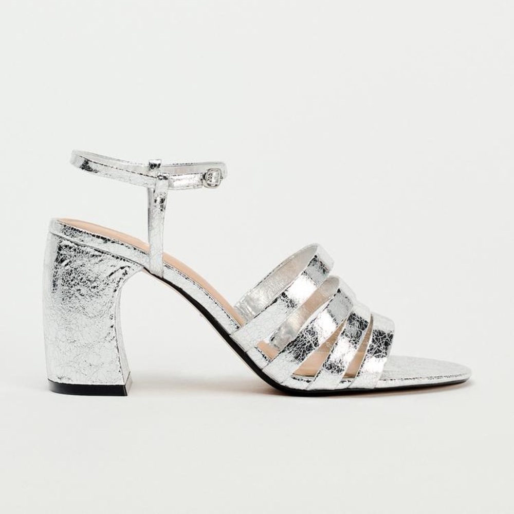 Metallic Zara Sandal Heels